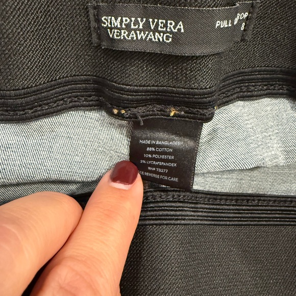 Vera Wang Dark Blue Skinny Jeans - Picture 3 of 5